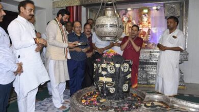 CM Naib Saini ने ऐतिहासिक कर्णवेश्वरम महादेव मंदिर में पूजा की