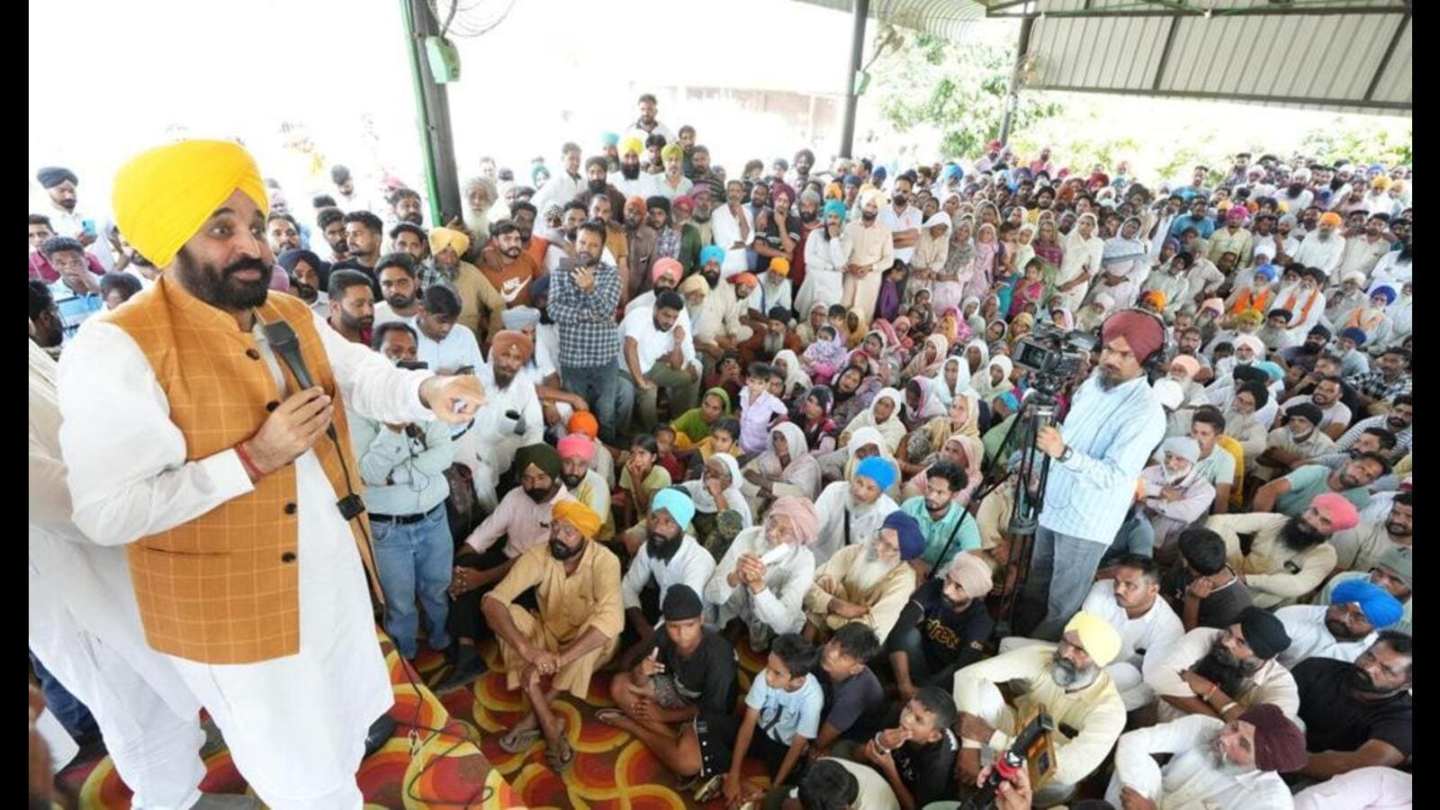 CM Bhagwant Mann ने ग्रामीणों से विकास के लिए पंचायती चुनाव सर्वसम्मति से करने की अपील की