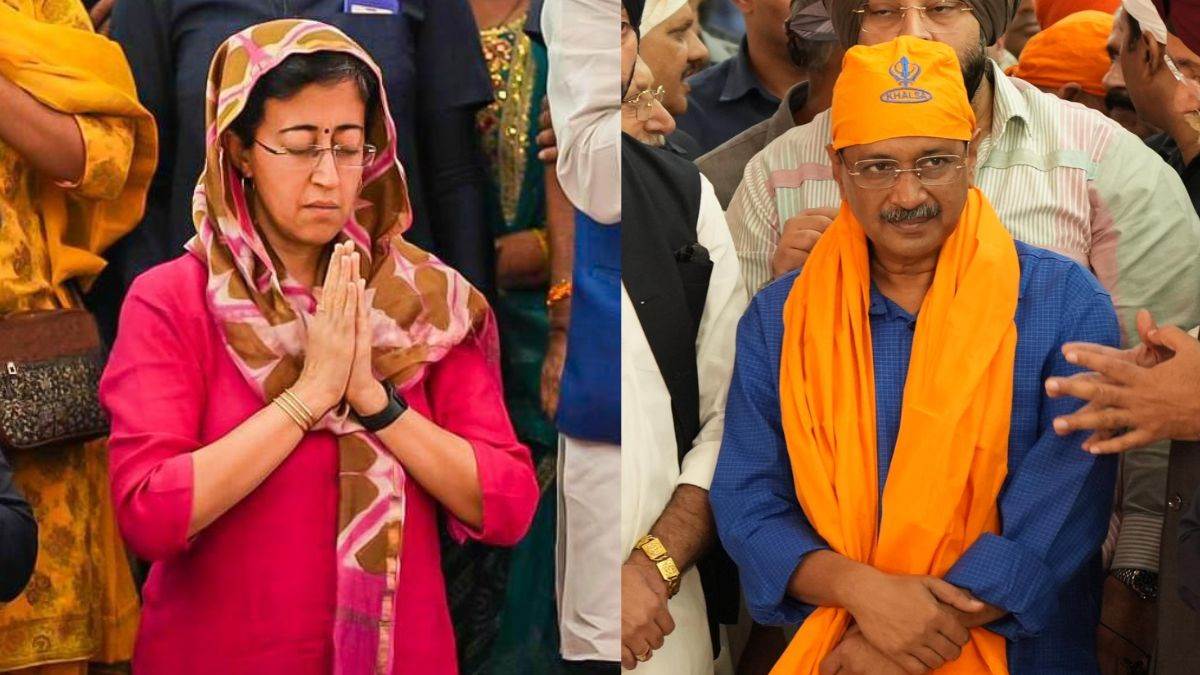 Delhi CM आतिशी और पूर्व सीएम केजरीवाल ने गुरुद्वारा रकाबगंज में गुरुनानक देव जी के 555वें प्रकाश पर्व पर मत्था टेका।