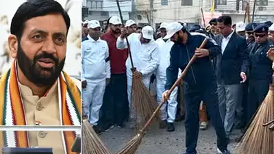 CM Nayab Saini ने झाड़ू लगाकर दिया स्वच्छता का संदेश, कहा कि भगवान कृष्ण ने मानवता का संदेश दिया