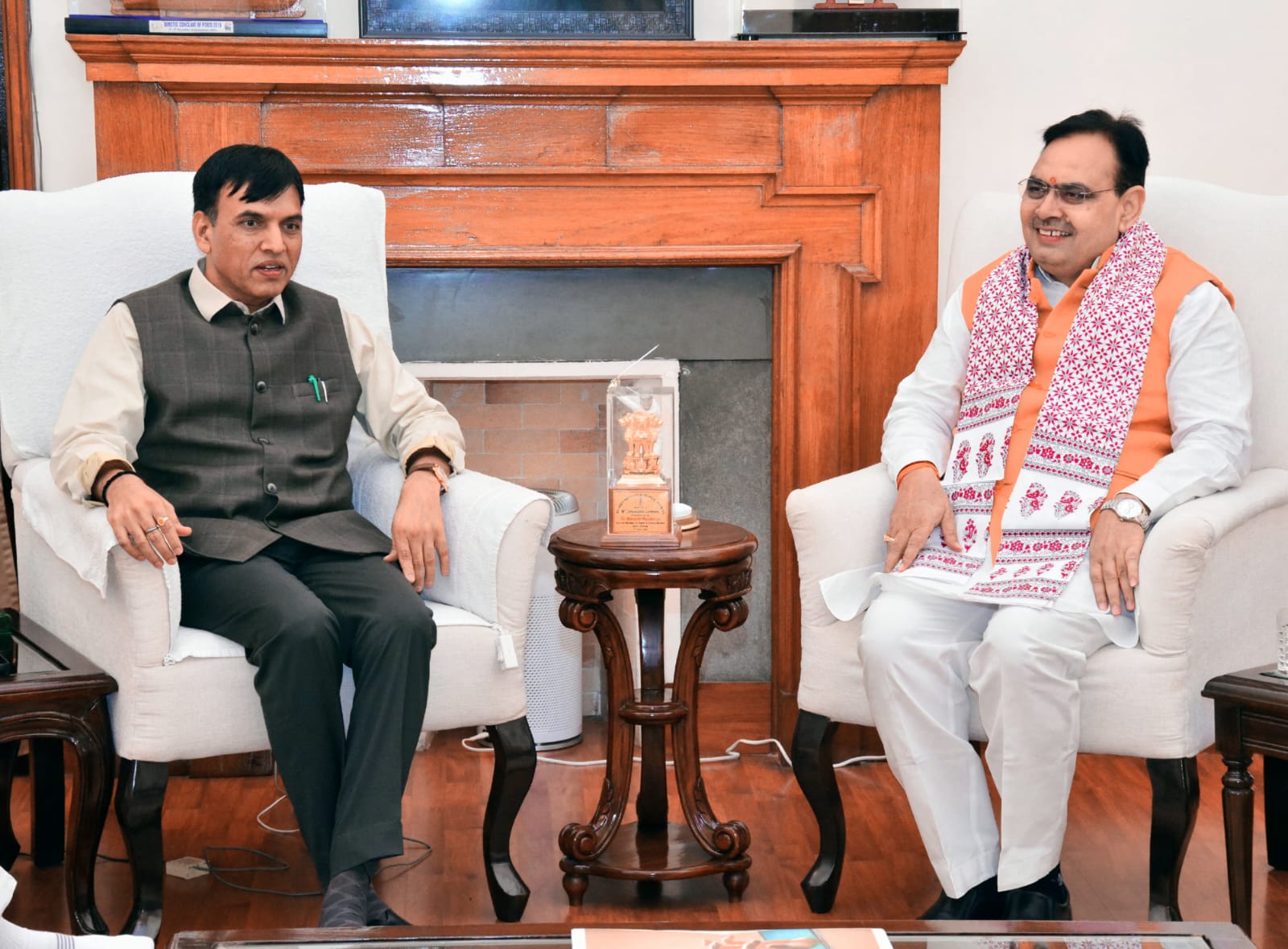 CM Bhajanlal Sharma की केंद्रीय मंत्रियों से मुलाकात