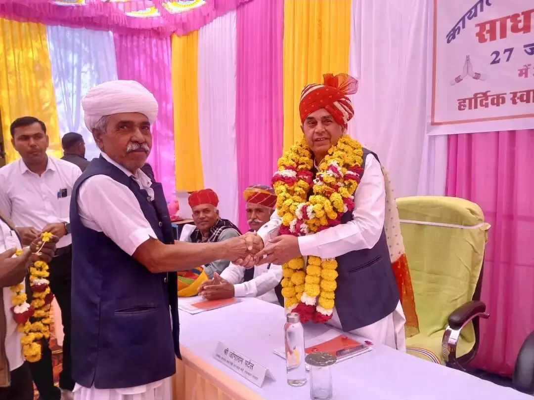 संसदीय कार्य विधि एवं न्याय मंत्री जोगाराम पटेल ने धवा की साधारण सभा में शिरकत की
