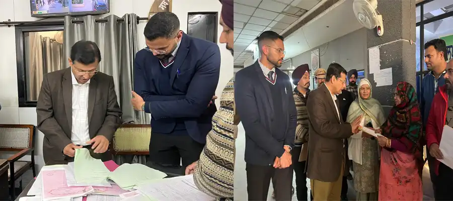 एसीएस अनुराग वर्मा ने लुधियाना पूर्वी तहसील का औचक दौरा किया, सेवाओं और सीसीटीवी का निरीक्षण किया