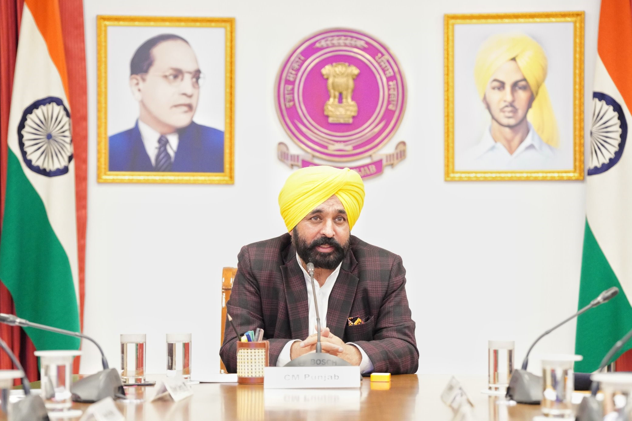 CM Bhagwant Mann ने राज्य में अपराध रोकने के लिए एसएसपी और पुलिस कमिश्नरों को आदेश दिया