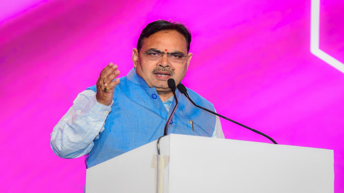 CM Bhajanlal Sharma ने जयपुर शहर में एक होटल में जेनपैक्ट ग्लोबल मीट को संबोधित किया