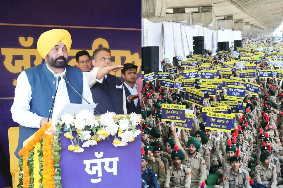 CM Bhagwant Mann ने हजारों युवाओं को नशे के खिलाफ लड़ने की शपथ दिलाई