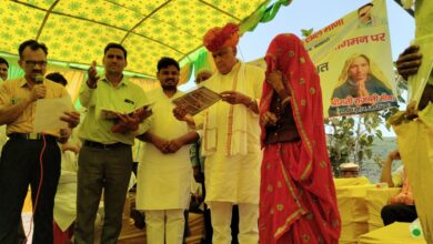 मंत्री डॉ. किरोडी लाल मीणा ने जोधावास गांव में आयोजित वंदे गंगा जल संरक्षण-जन अभियान के कार्यक्रम में की शिरकत